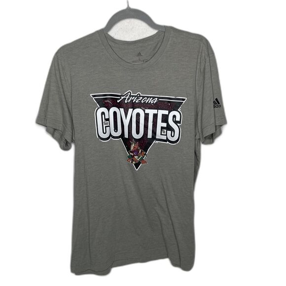 Adidas Hockey Gray T-Shirt Arizona Coyotes NHL Large - Picture 1 of 9